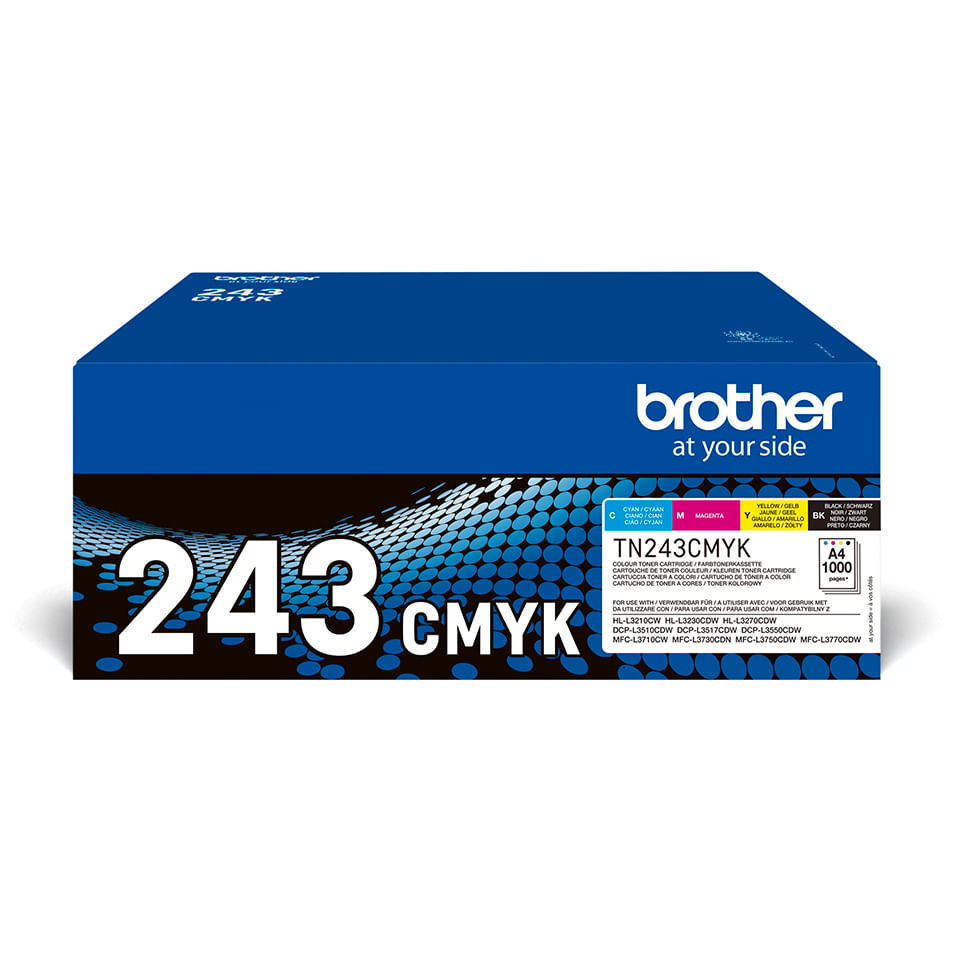 Brother TONER BROTHER TN-243CMYK Multipack X HL-L3210CW HL-L3230CDW HL-L3270CDW DCP-L3550CDW MFC-L3730CDN MFC