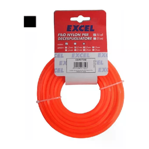 Excel Filo Nylon Quadro 2,0mm 15mt