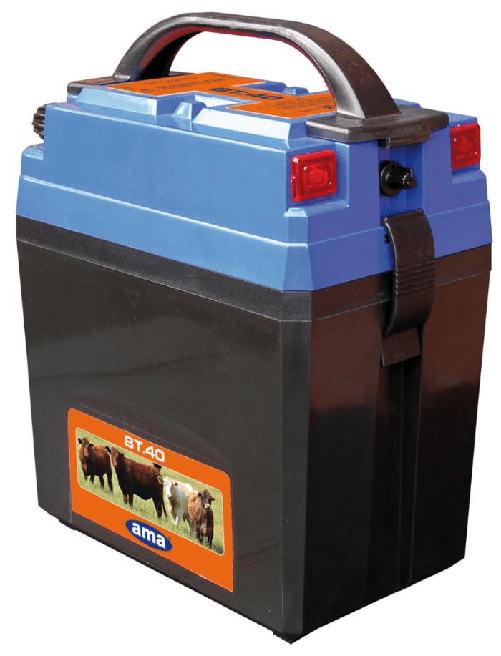 Elettrificatore per recinti Ama BT40 a batteria da 9/12 V