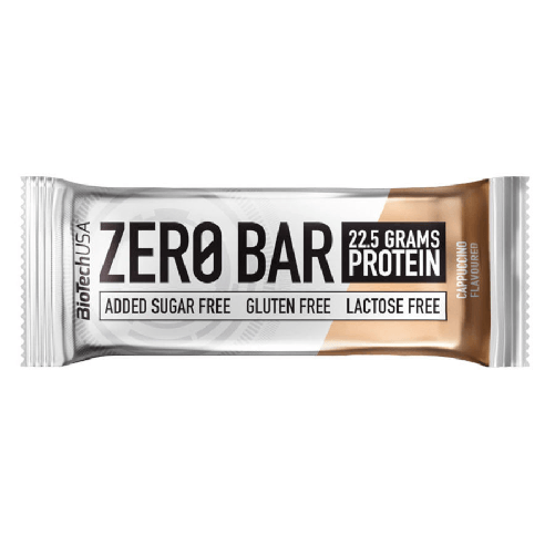 BIOTECH USA ZERO BAR Barretta singola proteica 50g gusto CAPPUCCINO BioTechUSA Zero Bar