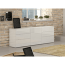 Dmora Credenza Dciss, Madia da cucina a 1 anta e 6 cassetti, Buffet da soggiorno, Madia da cucina
