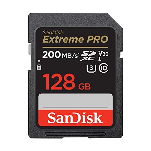SanDisk 128GB Extreme PRO SDXC - Velocità fino a 200 MB/s SanDisk Extreme PRO 128 GB SDXC UHS-I Classe 10