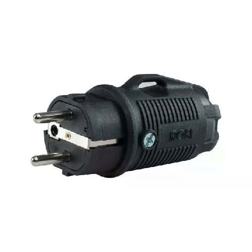 Rosi Spina Schuko 16AT Nero Gomma Ip54