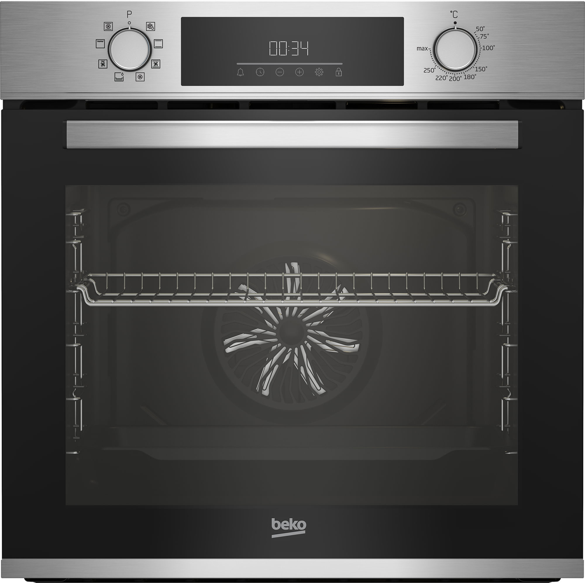 Beko b300 bbim12300x 72 l 2600 w a nero, acciaio inox Beko b300 BBIM12300X 72 L 2600 W Nero, Acciaio inox