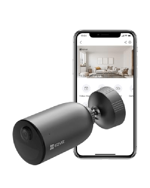 Ezviz EB3 2K Videocamera autonoma alimentata a batteria per Domotica Telecamera di Sorveglianza a Batteria EZVIZ EB3 Pallottola (forma) Telecamera d