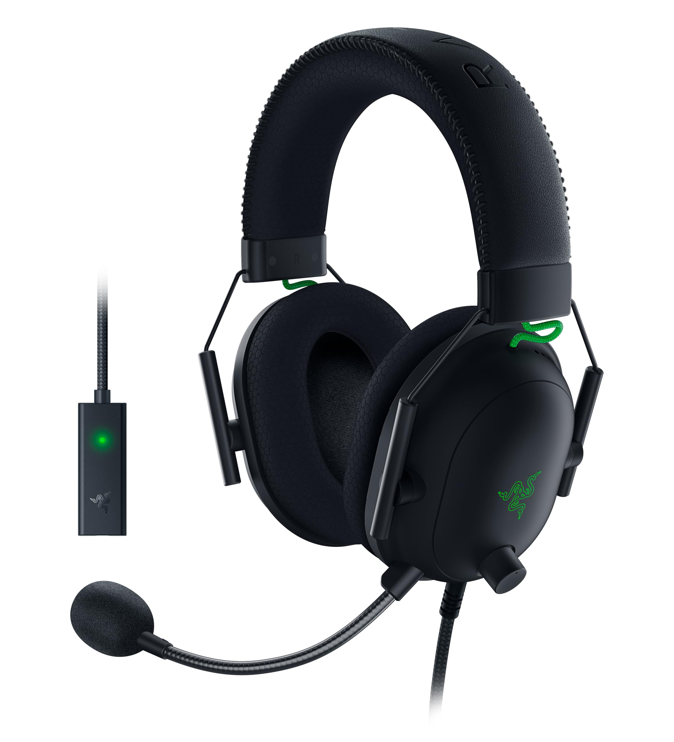 Razer Blackshark V2 Auricolare Cablato A Padiglione Gaming Nero, Verde