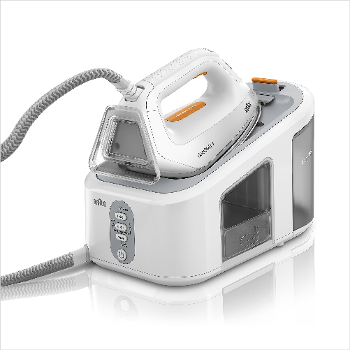 Braun CareStyle 3 IS3132WH 2400W 2 Litri EloxalPlus Soleplate Ferro da Stiro con Caldaia Arancione-Bianco Braun CareStyle 3 IS3132WH Sistema stirante