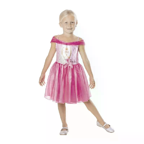 Costume Barbie principessa ballerina carnevale abito per bambina 3-4 anni rosa