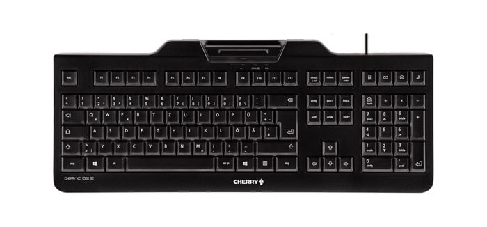 CHERRY KC 1000 SC tastiera USB QWERTZ Svizzere Nero