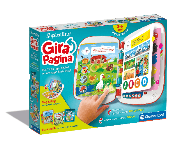 Clementoni - Sapientino Girapagina: Libro Educativo Interattivo per Bambini Clementoni Sapientino Girapagina