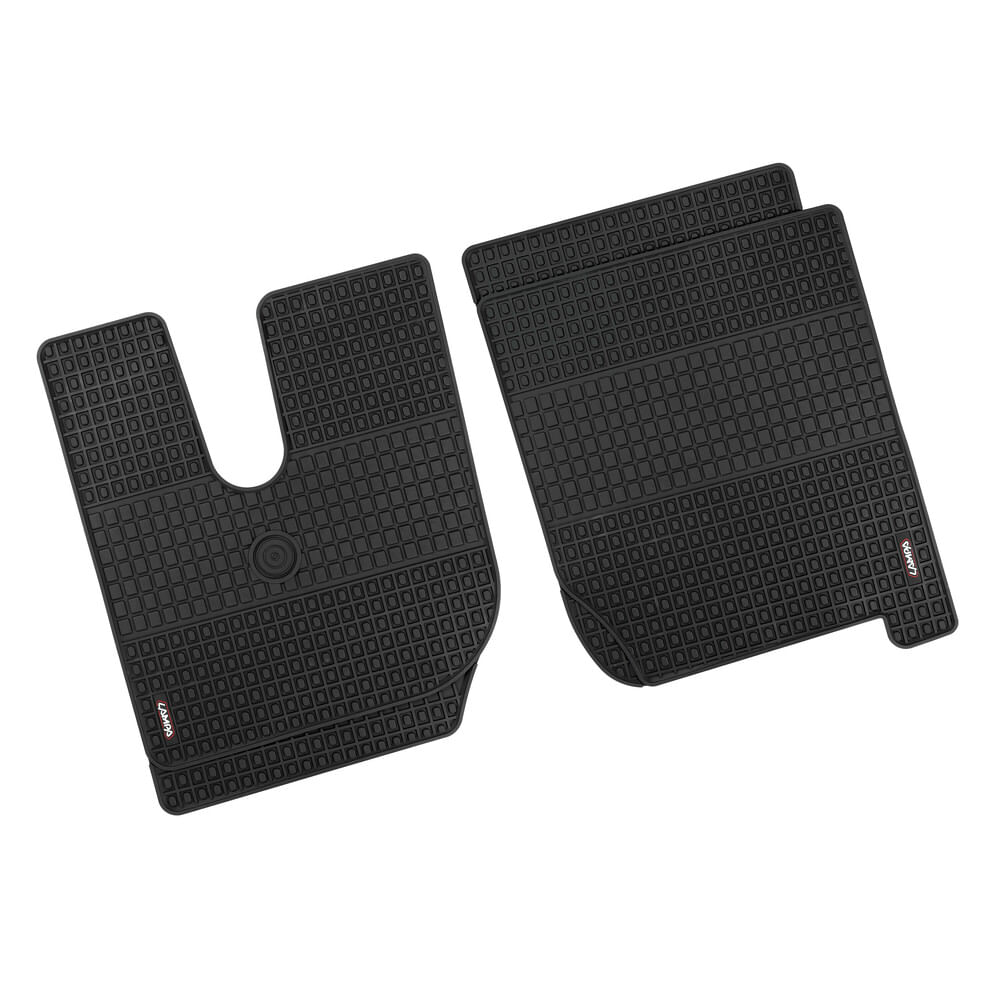 Lampa Coppia tappeti su misura in Eco Gomma - compatibile per Iveco Trakker (09/04>06/21) Lampa 97327 rivestimento interno e accessorio per veicoli