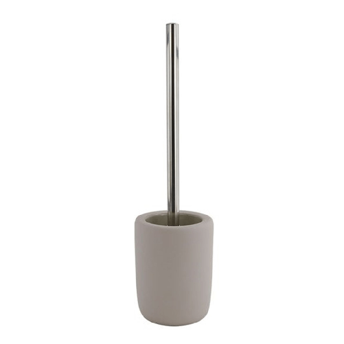 Porta Scopino Con Scopettino Wc D'appoggio Arredo Accessorio Da Bagno Tortora 87816 -