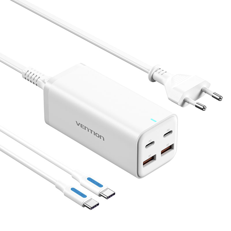 Vention FBSWG-EU Caricabatterie per dispositivi mobili Universale Bianco AC Ricarica rapida Interno