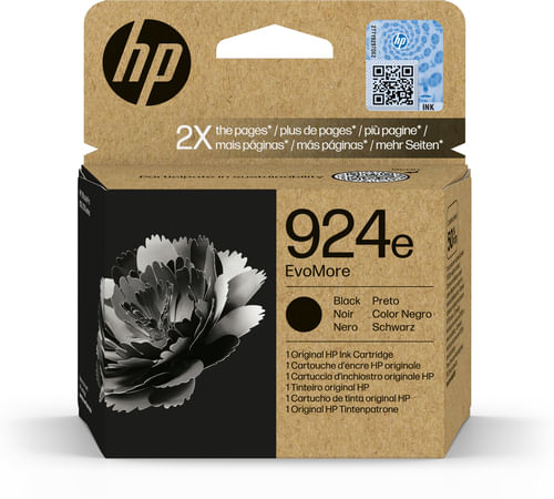 HP Cartuccia di inchiostro nero originale 924e EvoMore