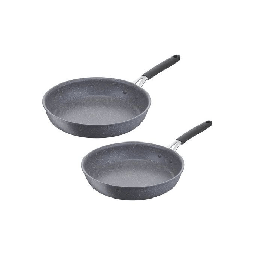 Lagostina Set Padelle Tempra Mineral Grigio 24-28cm