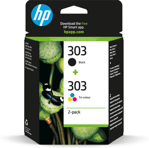 HP Confezione da 2 cartucce di inchiostro nero/in tricromia originali 303 HP ORIGINALE HP Multipack nero / differenti colori 3YM92AE 303
