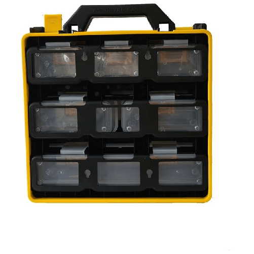 Link Valigetta 12 Compartimenti Estraibili per Attrezzi Minutera 30x28x15cm