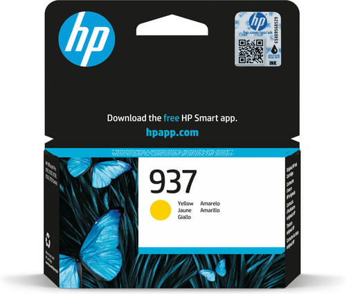 HP Cartuccia 937 Giallo Originale 800 pagine per OfficeJet Pro 9000 Inchiostro Stampante HP Cartuccia di inchiostro giallo originale 937