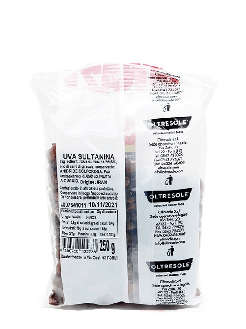 UVETTA SULTANINA 250 g | Oltresole