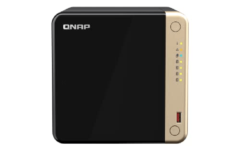 QNAP TS-464 NAS Tower Intel Celeron N5095 8 GB DDR4 0 TB QNAP QTS Nero