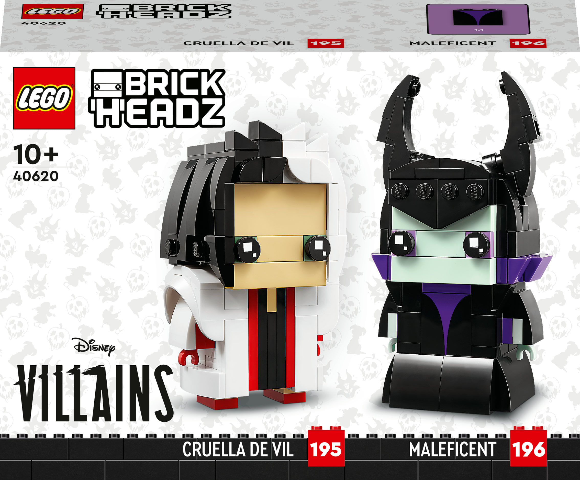 Lego Crudelia e Malefica - Lego Brick Headz 40620