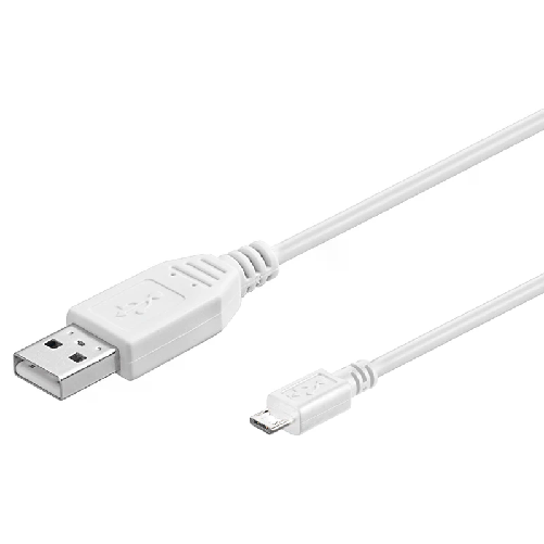 Neutra Goobay USB 2.0 A/micro-B 0.3m cavo USB 0,3 m USB A Micro-USB B Bianco Goobay USB 2.0 A/micro-B 0.3m cavo USB 0,3 m USB A Micro-USB B Bianco