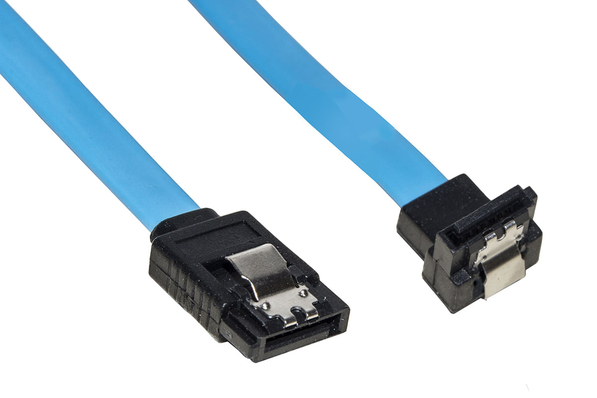 Link Cavo Interno Sata Iii Cm 50 Connettore 90° Con Clip Bloccaggio In Metallo Link Accessori LKCSATA50L cavo SATA 0,5 m SATA 7-pin Blu