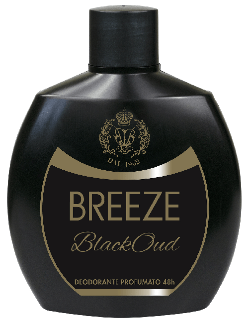 Breeze Deodorante Squeeze Men 100 Ml. Black Oud Made In Italy BREEZE Black Oud Deodorante Squeeze 100ml