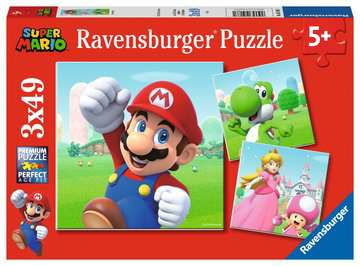 Ravensburger Puzzle Ravensburger 5186 SUPER MARIO Assortito Ravensburger 05186 puzzle 49 pz Cartoni