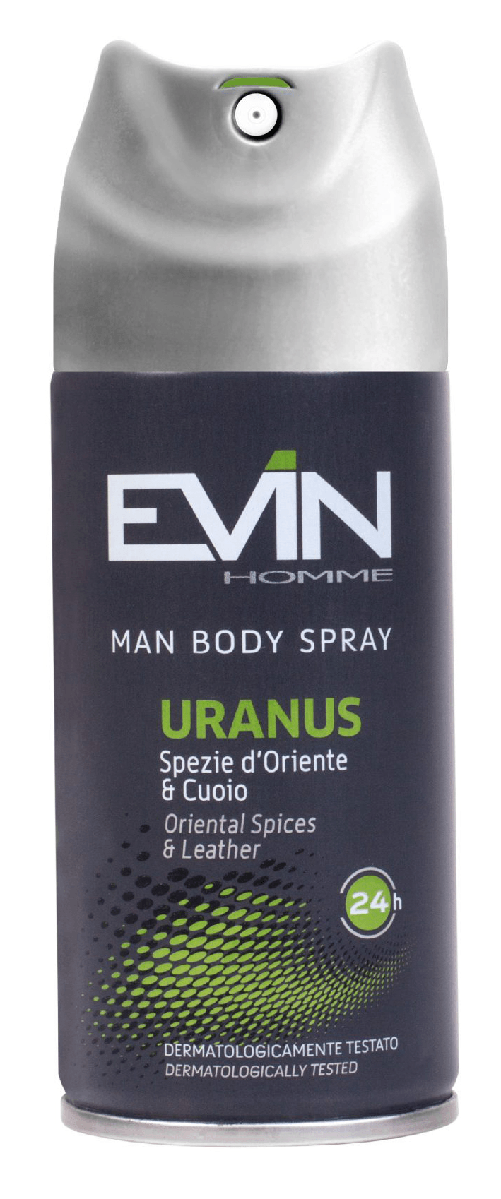 Evin Deodorante Spray 150 Ml. Uomo Uranus Made In Italy