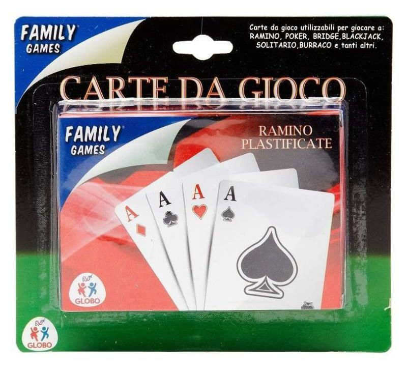 GLOBO Carte Da Gioco Poker 2Mazzi