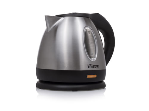 Tristar Bollitore elettrico 1,2 L Nero, Acciaio inossidabile Indicatore del livello dell'acqua Senza filo Tristar WK-1325 Bollitore