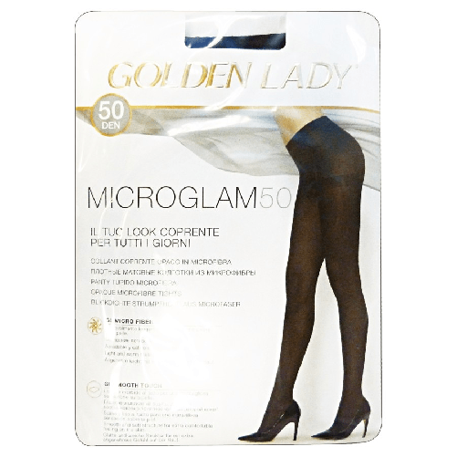 Golden Lady Collant coprente opaco Microfibra 50 morbido e coprente Nero Taglia 3M