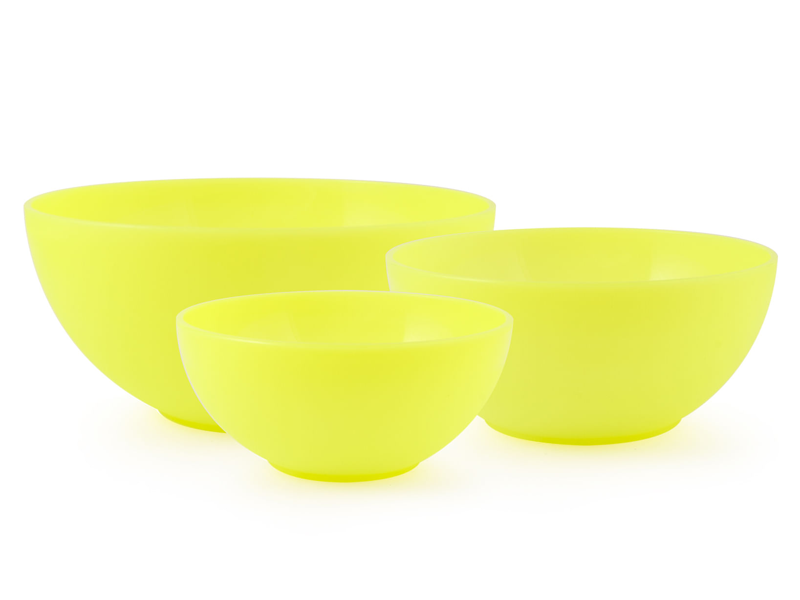 Pengo Tris Insalatiere giallo, Set di ciotole, Rotondo, Polipropilene (PP), Giallo, Da portata, diametro 17-20-24 cm Pengo Tris Insalatiere giallo