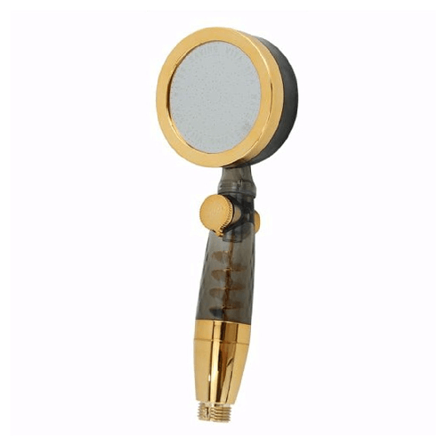 Cleafe-doccetta Soffione Multigetto Doccia Bagno Bombata Con Pulsante Ventola Spirale 87531 -
