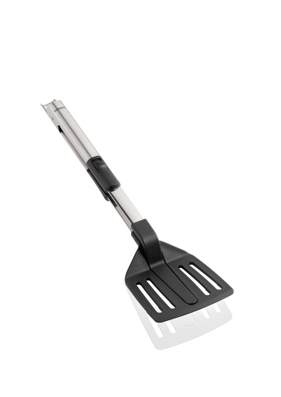 Leifheit Pinza da cucina Leifheit PROLINE, modello 03089, 2 in 1, Nero e Cromo, per una presa sicura e multiuso Leifheit 03089 pinza da cucina Nylon,
