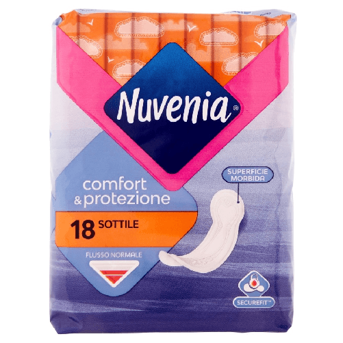 Nuvenia Sottile 18 Pezzi Assorbente Normale Comfort&Protezio Nuvenia Sottile Anatomico 18 pz