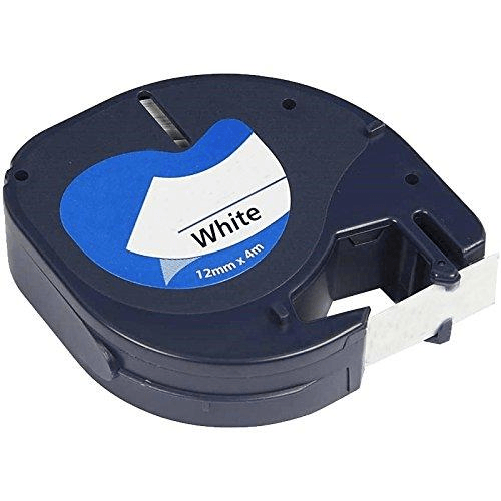 Dymo Letratag S0721510 GENERICA Etichetta Templazione per Sdgrack - testo nero con sfondo bianco - lunghezza 12 mm x 4 m