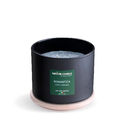 Nature Candle NATURE CANDLE LINEA ESSENZA - CANDELA 380g ROMANTICA - CAFFE' E VANIGLIA