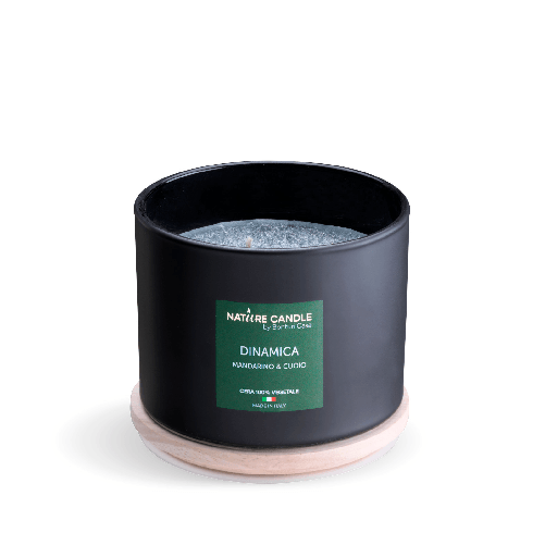 Nature Candle NATURE CANDLE LINEA ESSENZA - CANDELA 380g DINAMICA - MANDARINO E CUOIO