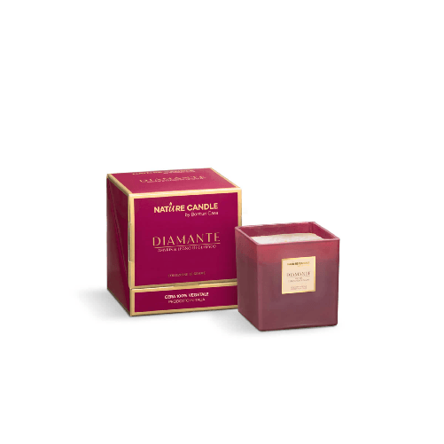 Nature Candle NATURE CANDLE LINEA LE GEMME - CANDELA 330g DIAMANTE - AMYRIS E LEGNO DI GUAIACO