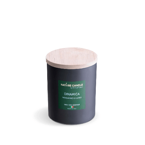 Nature Candle NATURE CANDLE LINEA ESSENZA - CANDELA 200g DINAMICA - MANDARINO E CUOIO