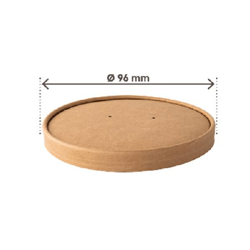 Signor Bio 25 Coperchi per bowl portazuppe monouso da 180 a 480ml avana Signor Bio