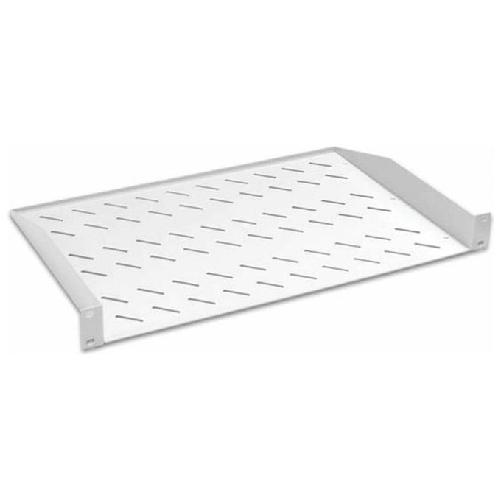 Link Ripiano per Armadio 19'' 1 Unita' Profondita' 300mm 2 Attacchi Frontali Grigio