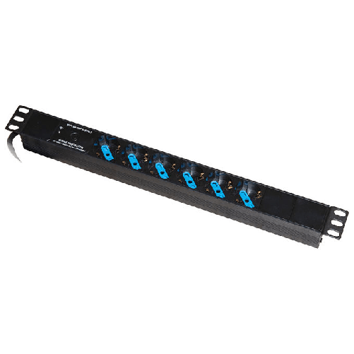 Link Multipresa Wireless da Rack 19'' con 6 Prese Ita-Schuko e Spina 16A Tripolare Italiana