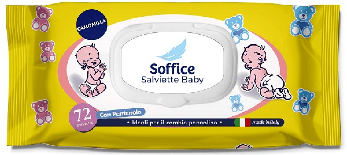 Soffice Salviette Bambini Camomilla 72 Pezzi