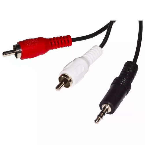 Link Cavo Stereo Con 1 Connettore 35 Mm. - 2 Connettori Cinch (Rca) Maschio Mt. 180 Link Accessori LKC3518 cavo audio 1,8 m 3.5mm 2 x RCA Nero