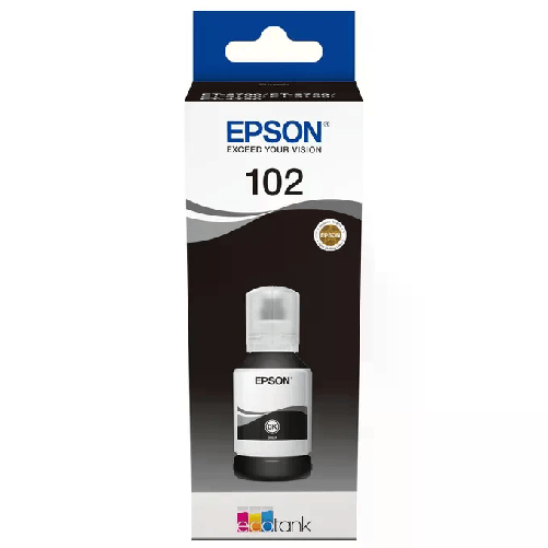 Epson C13T03R140 nero flacone da 127ml per ecotank et-2700 et-2750 et-3750 et-4750 Epson 102 EcoTank Pigment Black ink bottle