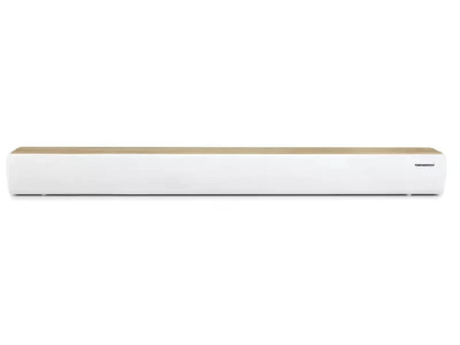 Thomson SB401BT Sound Bar 200W - Bluetooth 5.0 - Ingresso audio TV ottico AUX-IN da 35 mm e lettore USB - Colore legno/bianco