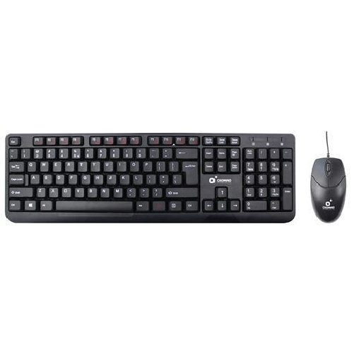 Cromad Pack Tastiera USB + Mouse 1000dpi 3 Pulsanti